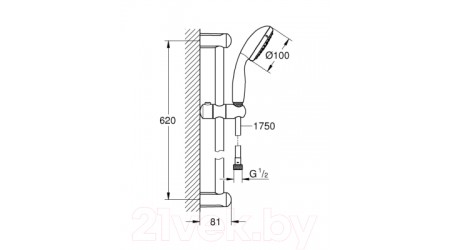 Душевой гарнитур GROHE Tempesta New 27644001