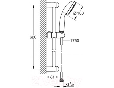Душевой гарнитур GROHE Tempesta New 27924001
