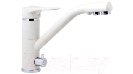 Смеситель ZorG Tempo (белый камень) 