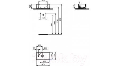 Умывальник Ideal Standard Tempo E211301