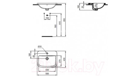 Умывальник Ideal Standard Tempo T059201