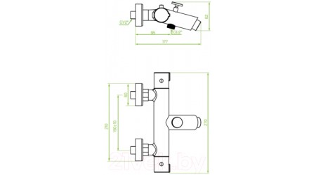 Смеситель Laveo Termico BAT01TD 