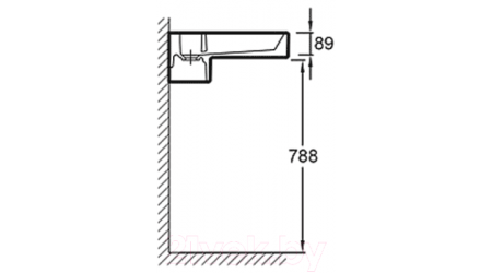 Умывальник Jacob Delafon Terrace 80x49 (EXD112-00)