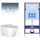 Унитаз подвесной с инсталляцией Ideal Standard Tesi T533001 + INS-0000012 + KDI-0000018