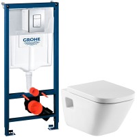 Унитаз подвесной с инсталляцией Roca The Gap 346477000 + 801470004 + 38772001