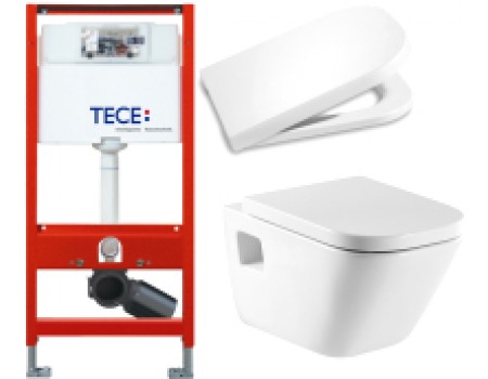 Унитаз подвесной с инсталляцией Roca The Gap 346477000 + 801470004 + 9300000