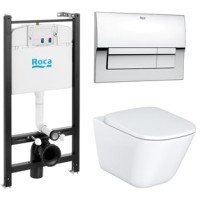 Унитаз подвесной с инсталляцией Roca The Gap 7893104100