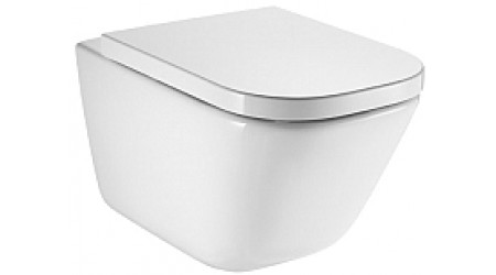 Унитаз подвесной Roca The Gap Clean Rim A34647L000 + A801470004