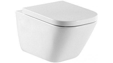 Унитаз подвесной Roca The Gap Clean Rim A34647L000 + 801472001