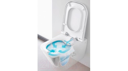 Унитаз подвесной Roca The Gap Clean Rim A34647L000+A801472003