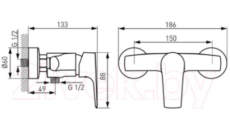 Смеситель Ferro Tiga VerdeLine BTG7VL 