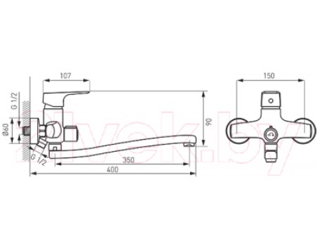 Смеситель Ferro Tiga VerdeLine BTG5A 