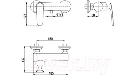 Смеситель Slezak RAV Tigris TG181.5CMATC 