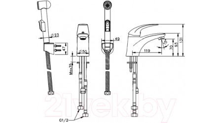 Смеситель Esko Tokyo TK 27H 