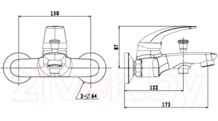 Смеситель Esko Tokyo TK 54 