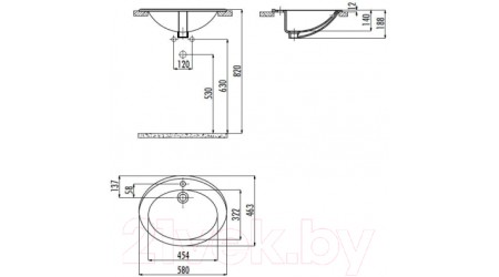 Умывальник Creavit TP 46 TP230-00CB00E-0000