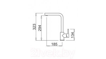 Смеситель Elleci Trail (Antracite G59) 