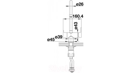 Смеситель Blanco Trima / 526268 