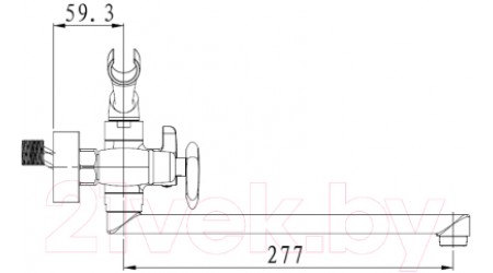 Смеситель Kaiser Trio 57055 