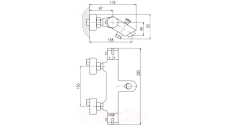 Смеситель Slezak RAV TRM54.5CMATC (черный) 