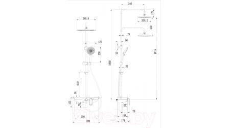 Душевая система LEMARK Tropic LM7012C