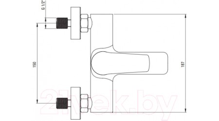 Смеситель Deante Tubo BUT 010M 