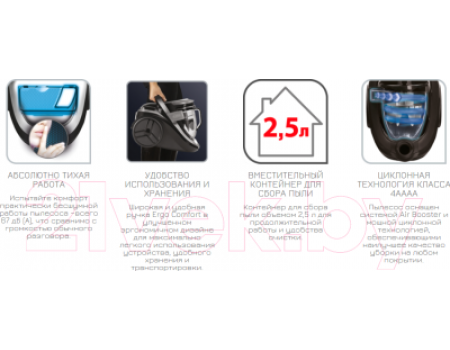 Пылесос Tefal Silence Force TW7621EA