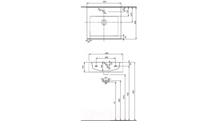 Умывальник Kolo Twins L51150 (50x46)
