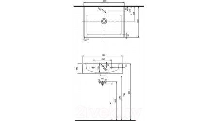 Умывальник Kolo Twins L51160000 (60x46)