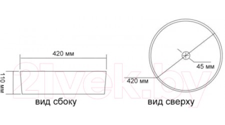 Умывальник Oliveeka TY-333MBV (черный)
