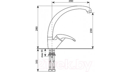 Смеситель Ulgran U-001 (302 песочный) 