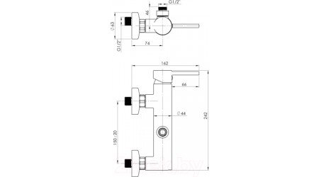 Смеситель Rubineta Ultra-15/D 