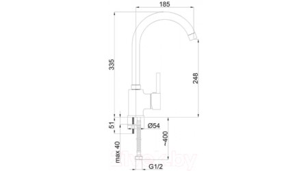 Смеситель Rubineta Ultra-33 Br 