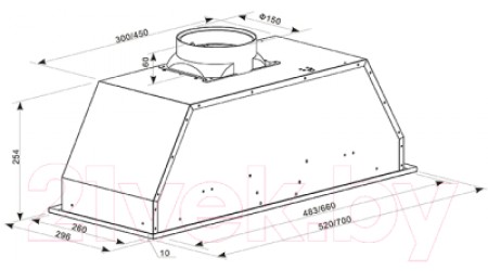 Вытяжка скрытая Making Oasis Everywhere UM-52S (A)