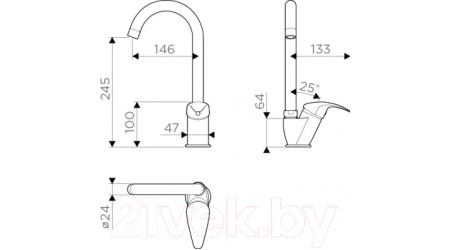Смеситель Omoikiri Umi-AB (4994262) 