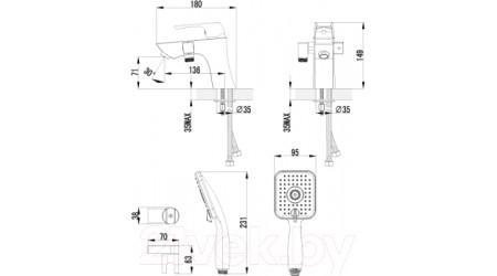 Смеситель LEMARK Unit LM4515C 