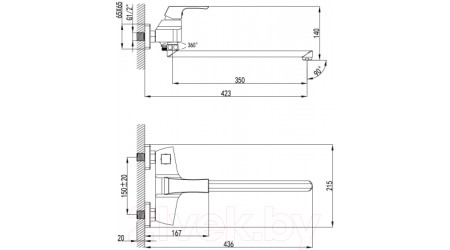 Смеситель LEMARK Unit LM4517C 