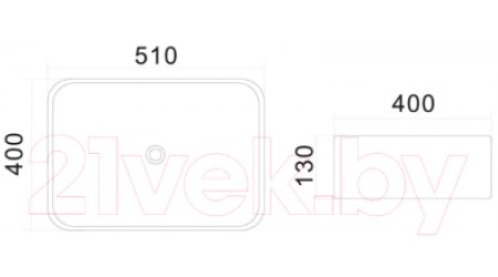 Умывальник AM.PM Universal C8FC0X051GWRE