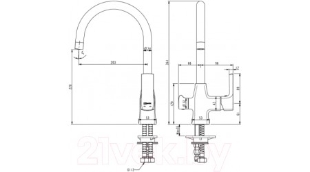 Смеситель LEMARK Ursus LM7261BLR 