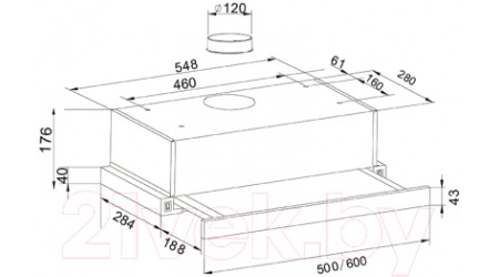 Вытяжка телескопическая Making Oasis Everywhere UV-60WG (F)