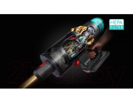 Вертикальный пылесос Dyson V15 Detect Absolute Gold (447000)