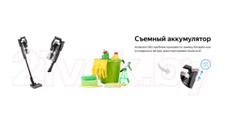 Вертикальный пылесос Weissgauff V18 BLDC Wash & Dry