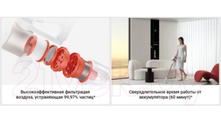 Вертикальный пылесос Xiaomi Vacuum Cleaner G9 Plus B206 / BHR6185EU