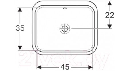 Умывальник Geberit VariForm 500.761.01.2