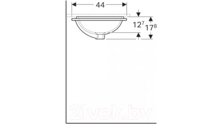 Умывальник Geberit VariForm 500.761.01.2
