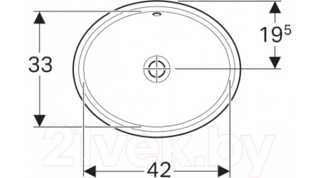 Умывальник Geberit VariForm 500.748.01.9