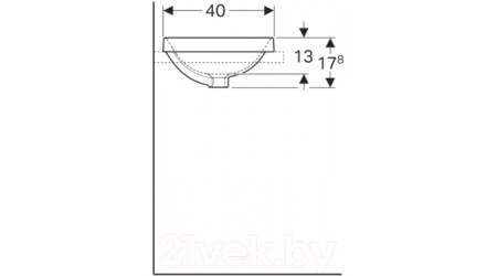 Умывальник Geberit VariForm 500.739.01.2