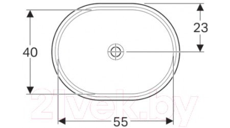 Умывальник Geberit VariForm 500.757.01.2