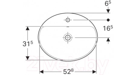 Умывальник Geberit VariForm 500.721.01.2