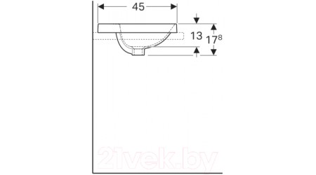Умывальник Geberit VariForm 500.721.01.2